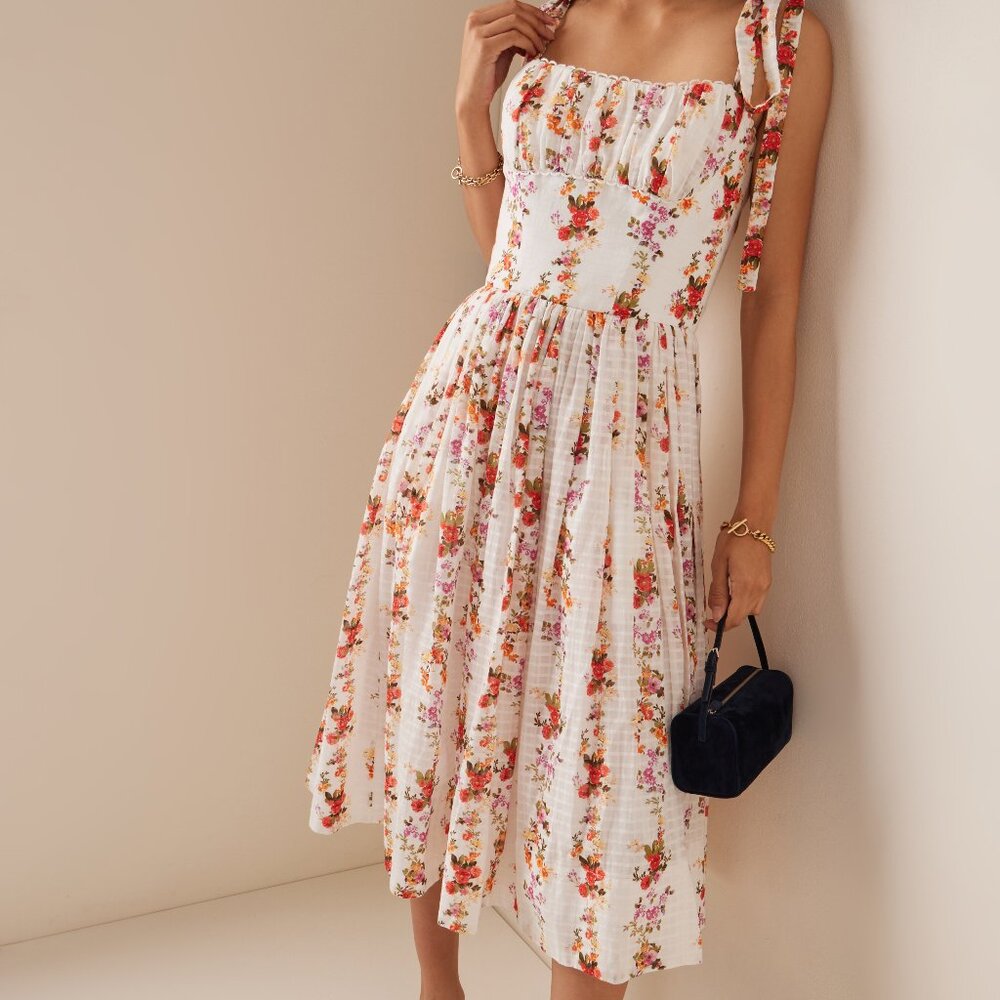 Lena Hoschek Teatime Cotton Midi Dress